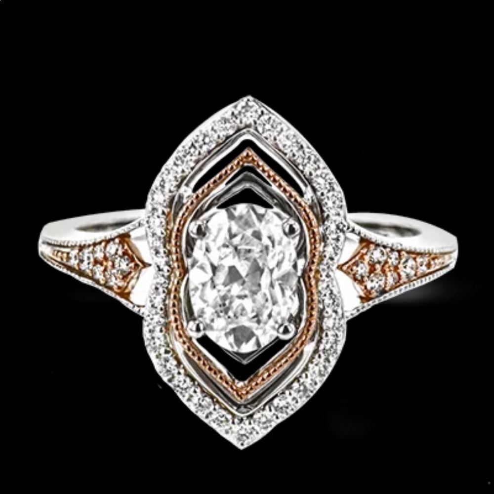 New Women’s 925 Silver Marquise Cut Diamond Ring - Picture 2 of 4